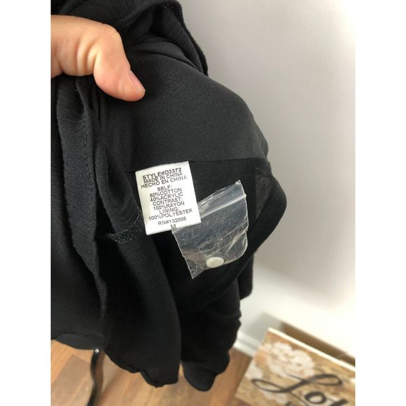 Entro Black Lace Mini Dress Tunic New Medium - Picture 4 of 7